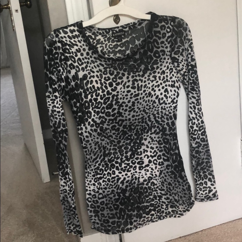 Express animal print top